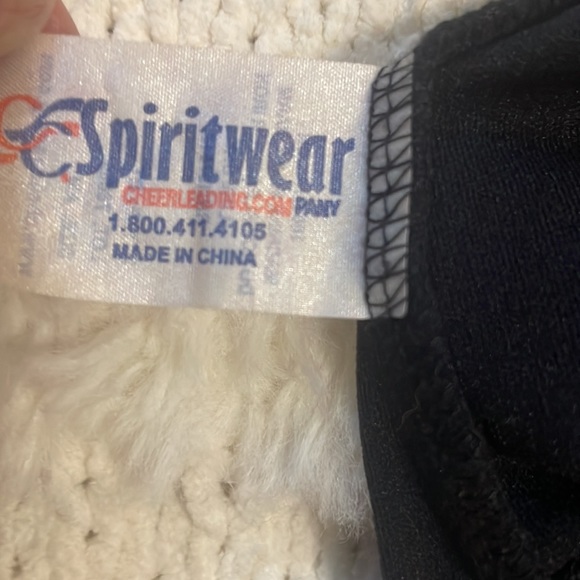 Spiritwear cheerleading athletic shorts panties black nylon size Medium AM Small - Picture 4 of 5